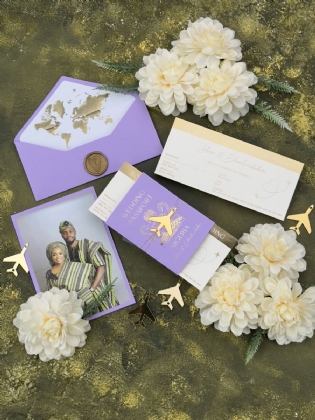 Lila Pasaport Zarfı