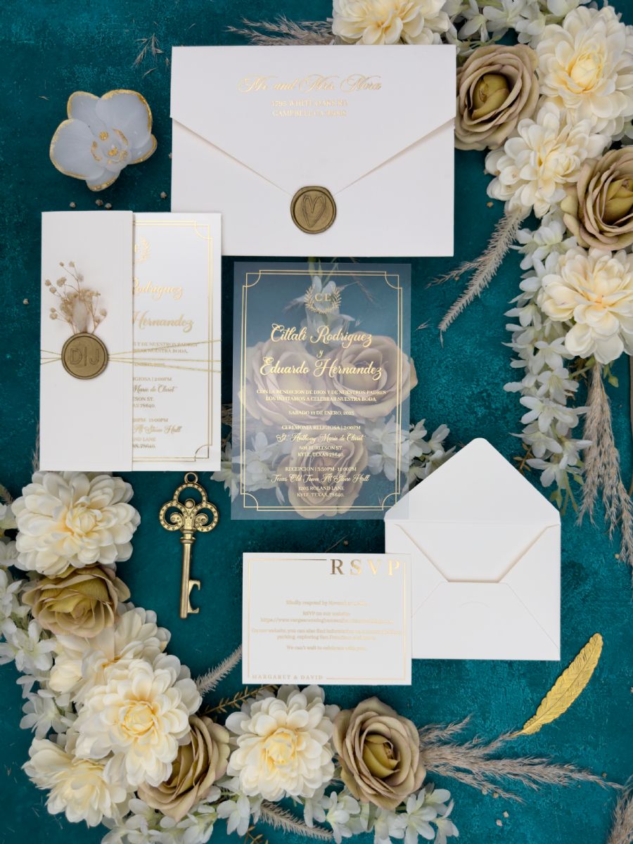 Akrilik Düğün Davetiyesi